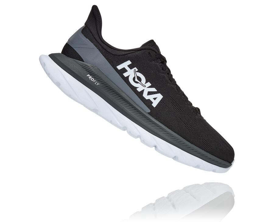 Zapatillas Running Hoka One One Mujer - Mach 4 - Negras/Blancas - UXP093726